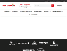 Tablet Screenshot of frdepot.com